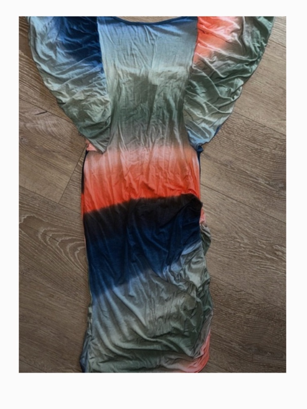 Catherine Malandrino Ombre Batwing Jersey Maxi Dress | Dolman Sleeves  | Boho